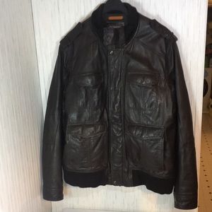 Dockers Men's Genuine Leather Coat Size XXL